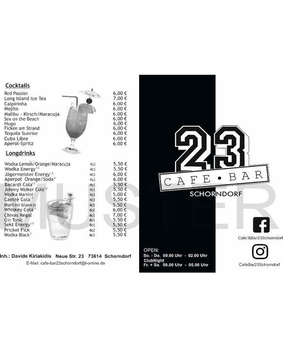 Cafe Bar 23 Schorndorf