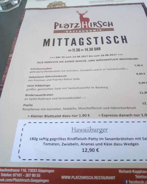 Platzhirsch Gastronomie